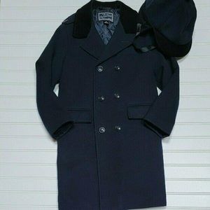 Rothschild Big Boys Double Breasted Faux Wool Coat